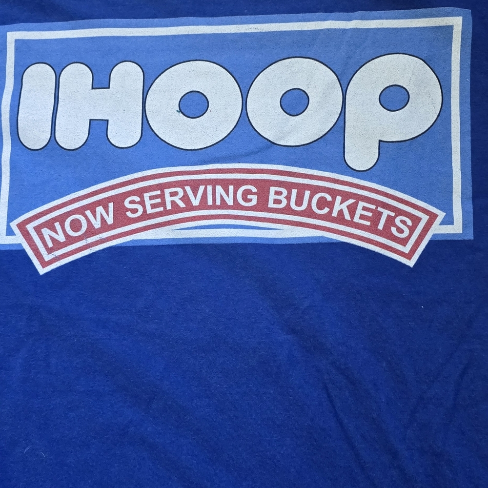 Basketball Blue IHOOP Graphic T-Shirt